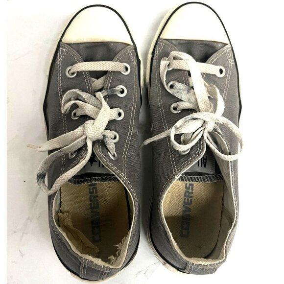Converse Chuck Taylor All Star Gray Low Top Sneakers Shoes US 6 Old School Retro - Picture 5 of 8